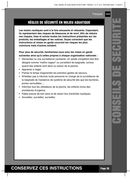 conservez ces instructions - Steinbach