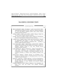 buletinul institutului politehnic din iaşi bulletin of the polytechnic ...
