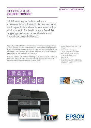 Scarica la brochure di Stylus Office BX300F - Epson