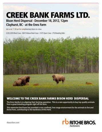 Creek Bank Farms LTd