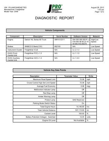 DIAGNOSTIC REPORT