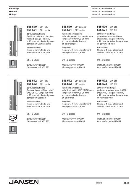 Jansen-Economy 50 E30 Jansen-Economy 50 E30 Jansen-Economy 50 E30