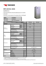 WFC-SC30 & -SH30 - YAZAKI Airconditioning