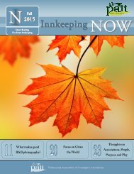 Fall 2015 Innkeeping NOW magazine