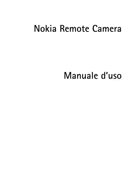 Nokia Remote Camera PT-6 - Manuale duso del {0}