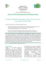 Carica papaya - Journal of Pharmacognosy and Phytochemistry