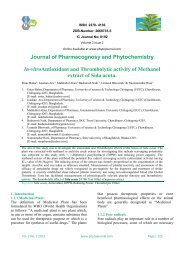 In-vitroAntioxidant and Thrombolytic activity of Methanol extract of ...