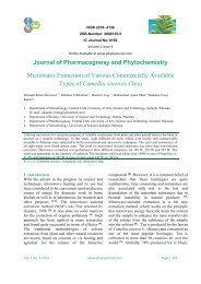 Tea - Journal of Pharmacognosy and Phytochemistry