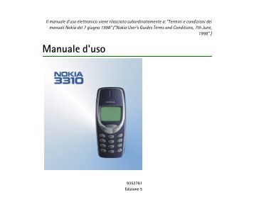 Nokia 3310 - Manuale duso del {0}