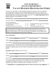 VACANT BUILDING REGISTRATION FORM