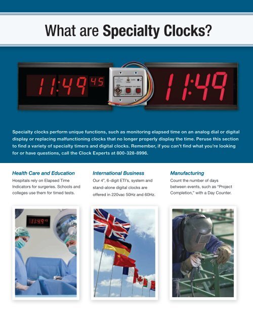 What are Specialty Clocks?