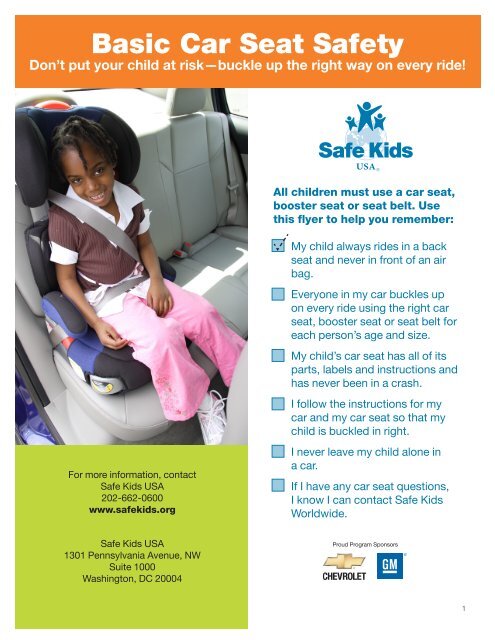 Car Seat Safety - Illinois Cares for Kids
