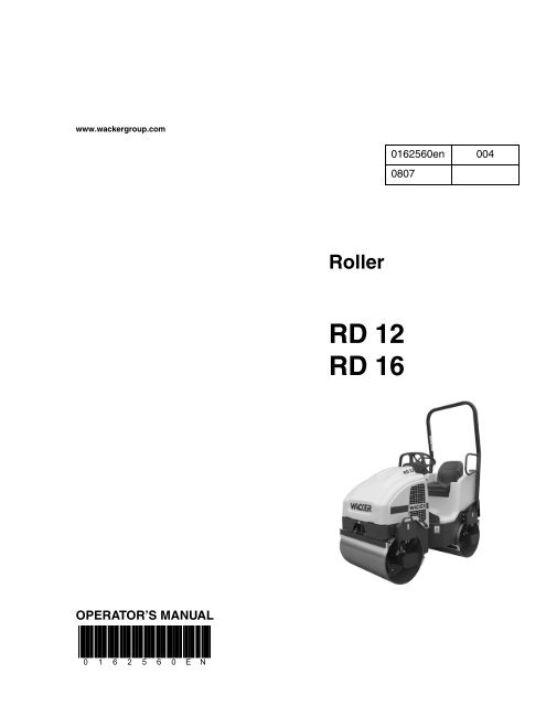 Rd 12 16 Operation Wacker Neuson