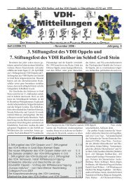 VDH- Mitteilungen