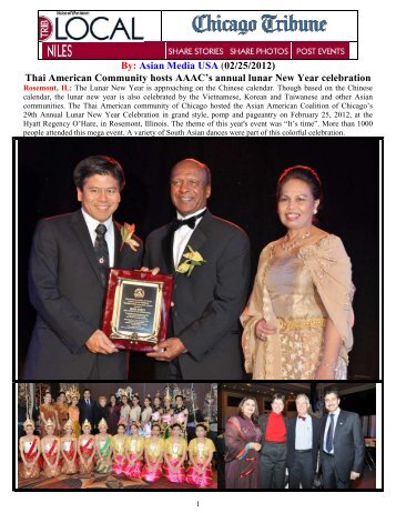 Thai American Community hosts AAAC's annual ... - Asian Media USA