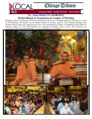 By Asian Media USA (04/08/2012) Brahm Bhojan at Swaminarayan Temple of Wheeling