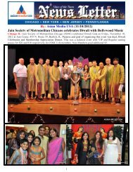 Jain Society of Metropolitan Chicago celebrates ... - Asian Media USA