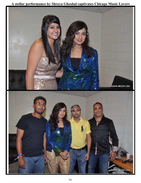 A stellar performance by Shreya Ghoshal ... - Asian Media USA