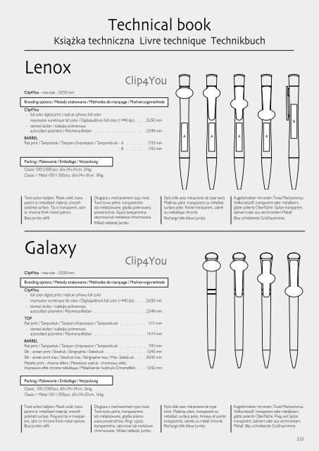 TBOX Pens 2015