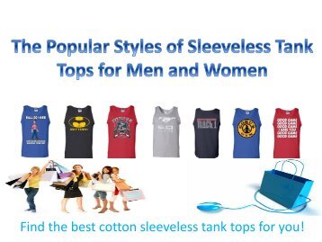 Popular Styles of Sleeveless Tank Tops