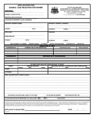 Application for a Zoning/Use Registration Permit - Business Services ...