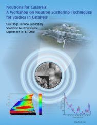 Neutrons for Catalysis - wiki.ornl.gov - Oak Ridge National Laboratory