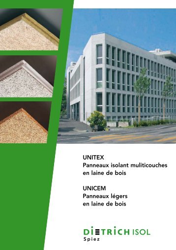 Documentation pour produit en laine de bois - Dietrich Isol AG