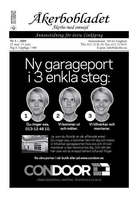 Åkerbobladet Ny garageport i 3 enkla steg