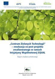 Centrum Zielonych Technologii - Wojewódzki Urząd Pracy w ...