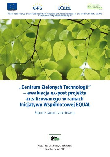 Centrum Zielonych Technologii - Wojewódzki Urząd Pracy w ...