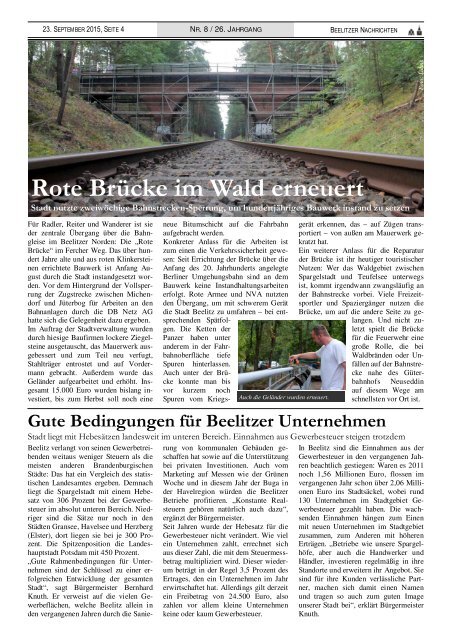 Beelitzer Nachrichten - September 2015