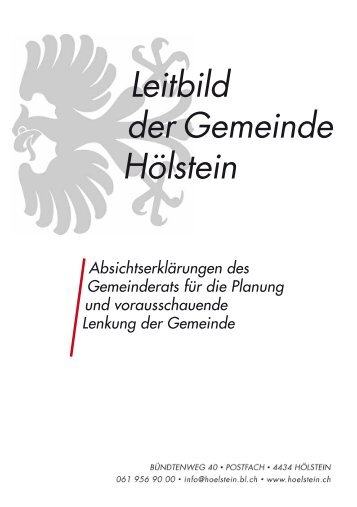 Leitbild der Gemeinde Hölstein