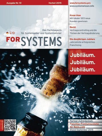 forSYSTEMS 2015 Herbst