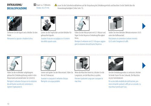 Delonghi Pixie EN 125.A - Multi lingua - De'Longhi - Pixie EN 125.A - Libretto istruzioni