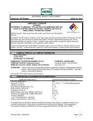 MATERIAL SAFETY DATA SHEET Gasoline All Grades