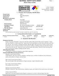 Klean-Strip Acetone MATERIAL SAFETY DATA SHEET 1 0 3 1 ...