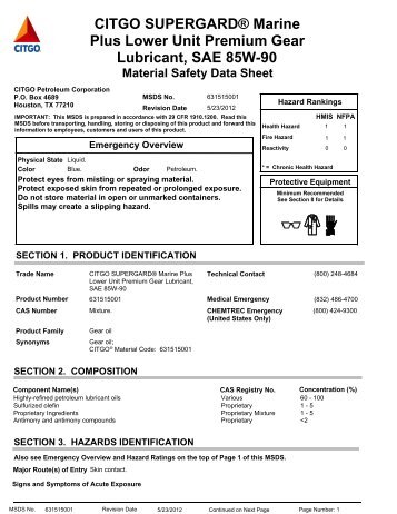 Plus Lower Unit Premium Gear Lubricant SAE 85W-90