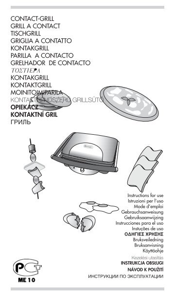 Delonghi CGH800 - Multi lingua - De'Longhi - CGH800 - Libretto istruzioni