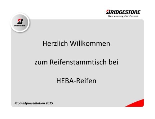 Bridgestone Reifenstammtisch bei HEBA-Reifen
