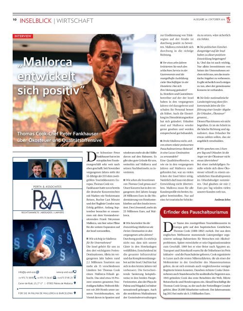 Die Inselzeitung Mallorca Oktober 2015