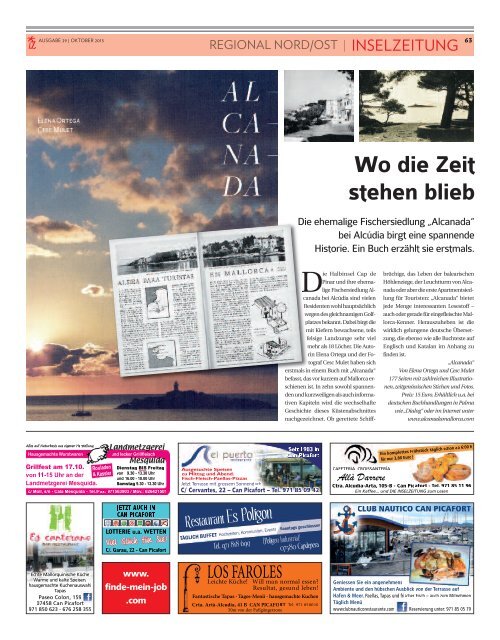Die Inselzeitung Mallorca Oktober 2015