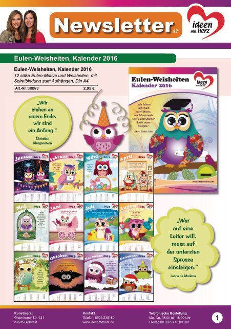 Ideen mit Herz Newsletter Nr. 5 Ideen mit Herz Newsletter Nr. 5