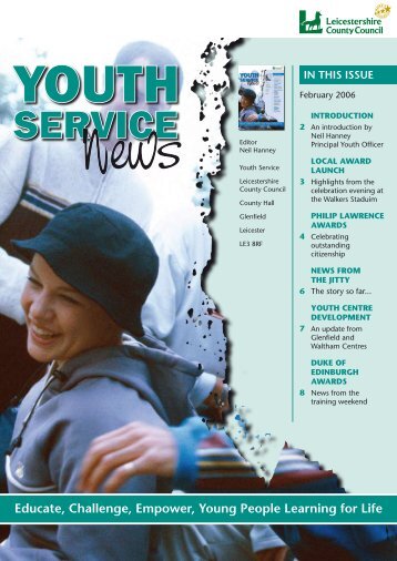 Youth Service News Issue 1 - Leicestershire County Council