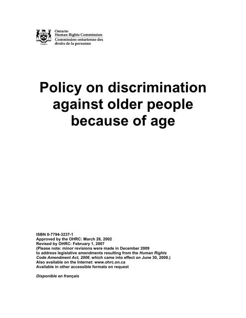 Age Discrimination Acts For Youngs Adults