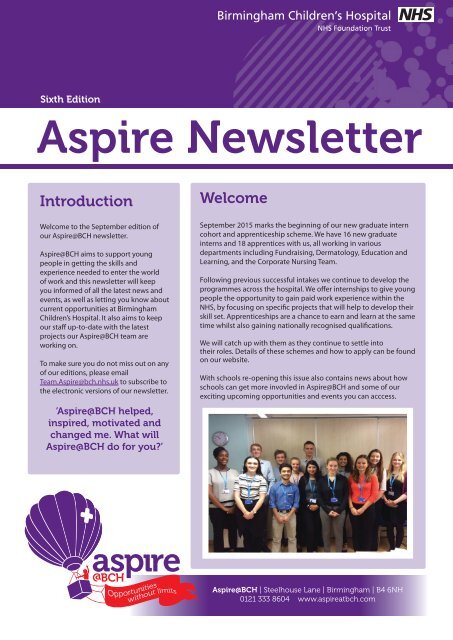Aspire Newsletter