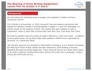 The Meaning of Home Writing Assignment Lesson Plan for Grades 4 5 and 6