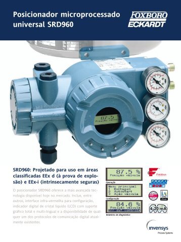 Posicionador microprocessado universal SRD960 - Invensys