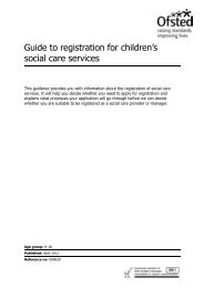 Guide to registration for children’s social care services