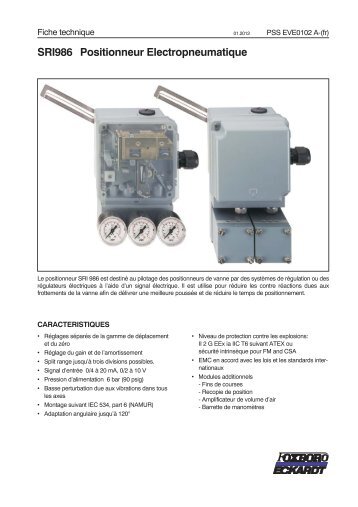 SRI986 Positionneur Electropneumatique  - FOXBORO ECKARDT