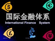 国 际 金 融 体 系